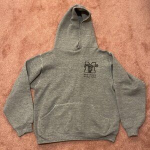 Vintage Russell Athletic Grey Collegiate Hoodie EUC